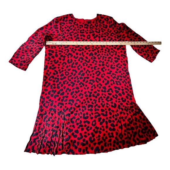 ✨Ann Taylor Size 18 Red & Black Leopard Print Dress | Holiday Party Ready✨ - Picture 6 of 9